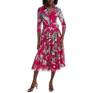 Samantha Sung Womens Aster Midi Dress